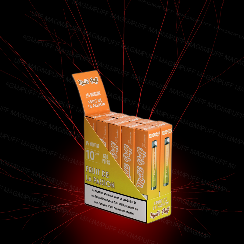 Pack 10 Maiki Puff - FRUIT DE LA PASSION