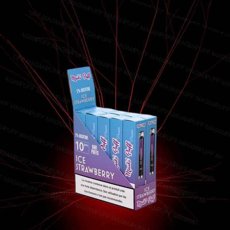 Pack 10 Maiki Puff - STRAWBERRY ICE