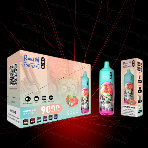 Pack 10 Tornado RandM 9000 Taff - GUAVA ICE