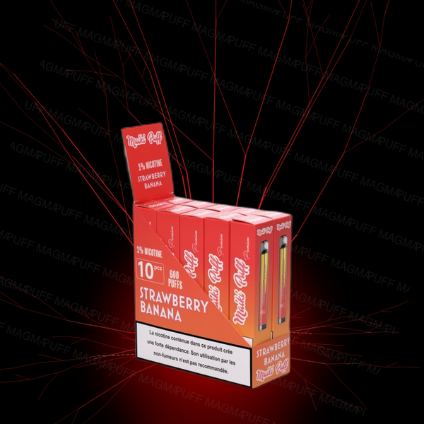 Pack 10 Maiki Puff - Strawberry Banana