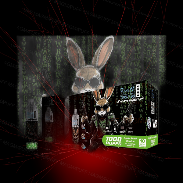 Pack 10 puff RandM Tornado White Rabbit 7000